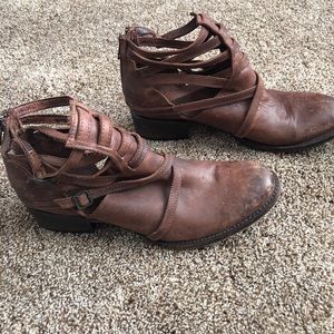 Free bird brown booties